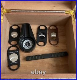 Martello Glass Top Digital Hygrometer Cigar Humidor Read Description US Only