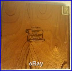 Masterpiece Hemingway A Fuente Wooden Humidor Extremely rare with brass latch