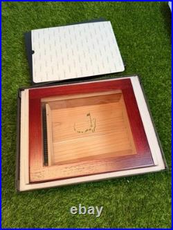 Masters Cigar Humidor Glass Top Gold Logo ANGC Berckmans New In Box Rare