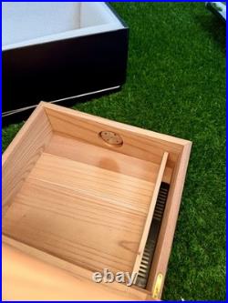 Masters Cigar Humidor Glass Top Gold Logo ANGC Berckmans New In Box Rare