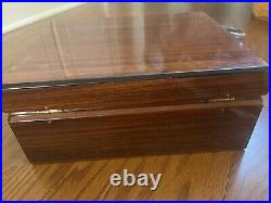 Mastro De Paja 50 Cigar Humidor 11.75x9.25x4 With Shelf