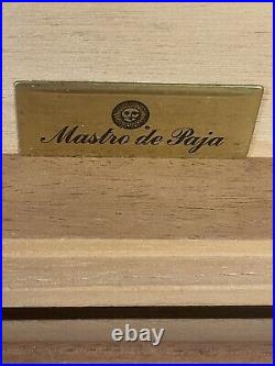 Mastro De Paja 50 Cigar Humidor 11.75x9.25x4 With Shelf