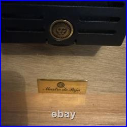 Mastro De Paja 50 Cigar Humidor 11.75x9.25x4 Withhygrometer & Humidifier