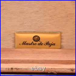Mastro de Paja Italy Burlwood Cigar Humidor 50-Count Humigar Divider