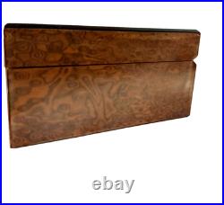 Mastro de Paja Italy Burlwood Cigar Humidor 50-Count Humigar Divider