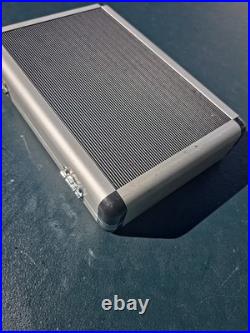 Metal Cigar Humidor Travel Case Portable Travel Size Silver with Latch