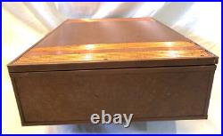 Metal wood copper humidor art deco box chest FLAW arts crafts tobacco 14x10 VTG