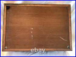 Metal wood copper humidor art deco box chest FLAW arts crafts tobacco 14x10 VTG