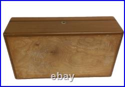 Miami Cigar & Company Beveled Glass Top Humidor 19.25 Inches w Logo Rare