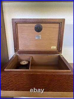 Michael Dixon Humidor Curly Maple Wooden Cigar Wood Box Handmade USA