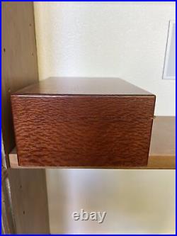 Michael Dixon Humidor Curly Maple Wooden Cigar Wood Box Handmade USA