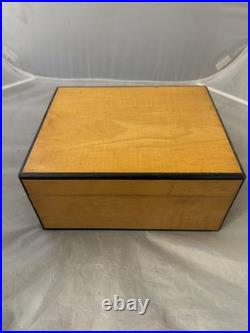 Michael Dixon Humidor Maple Cedar Wooden Cigar Trinket Box Handmade USA