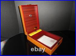 Michel Perrenoud Leather Travel Humidor 20 ct 10.5 L x 7.25W x 3.25 H