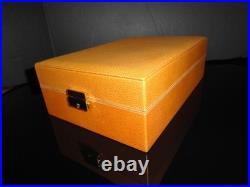 Michel Perrenoud Leather Travel Humidor 20 ct 10.5 L x 7.25W x 3.25 H