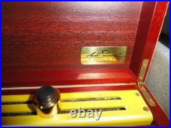 Michel Perrenoud Leather Travel Humidor 20 ct 10.5 L x 7.25W x 3.25 H