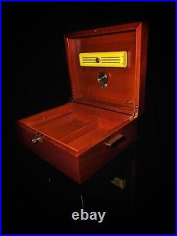 Michel Perrenoud Mahogany Humidor 100-150 ct Measures 15.5 L x 13 W x 6 H