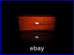 Michel Perrenoud Mahogany Humidor 100-150 ct Measures 15.5 L x 13 W x 6 H