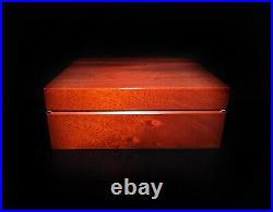 Michel Perrenoud Mahogany Humidor 100-150 ct Measures 15.5 L x 13 W x 6 H