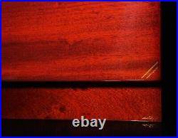 Michel Perrenoud Mahogany Humidor 100-150 ct Measures 15.5 L x 13 W x 6 H