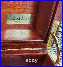 Michel Perrenoud Mahogany Humidor 25 ct Measures 10 L x 7.75 W x 4.5 H