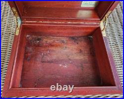 Michel Perrenoud Mahogany Humidor 25 ct Measures 10 L x 7.75 W x 4.5 H