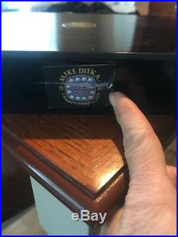 Mike Ditka Wooden Cigar Humidor 1985 Championship Series W Cover Cutter