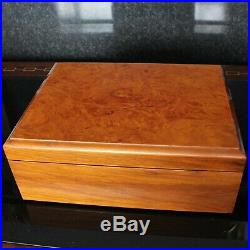 Milan Italy SAVINELLI Burr Wood Humidor with Brass Fittings