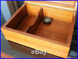 Milan Italy SAVINELLI Burr Wood Humidor with Brass Fittings