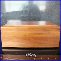 Milan Italy SAVINELLI Burr Wood Humidor with Brass Fittings