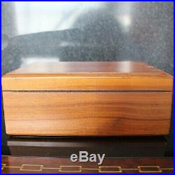 Milan Italy SAVINELLI Burr Wood Humidor with Brass Fittings