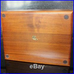 Milan Italy SAVINELLI Burr Wood Humidor with Brass Fittings