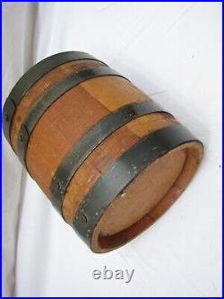 Mini Barrel Cooper Made Iron Banded Keg Humidor Casket Wine Beer Tobacco