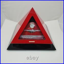 Modern Pyramid Red Le Veil Cigar Humidor Has Never Been Used