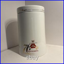 Montecristo 70 Aniversario 1955-2005 White Ceramic Cigar Jar Humidor with Lid