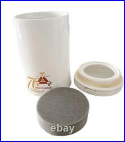 Montecristo 70 Aniversario 1955-2005 White Ceramic Cigar Jar Humidor with Lid