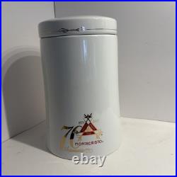 Montecristo 70 Aniversario 1955-2005 White Ceramic Cigar Jar Humidor with Lid