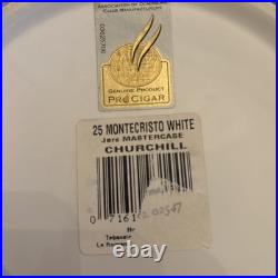 Montecristo 70 Aniversario 1955-2005 White Ceramic Cigar Jar Humidor with Lid