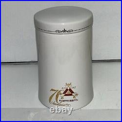 Montecristo 70th Anniversary Ceramic White Humidor Cigar Jar 2005 with Box