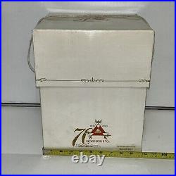 Montecristo 70th Anniversary Ceramic White Humidor Cigar Jar 2005 with Box