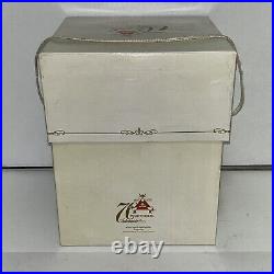 Montecristo 70th Anniversary Ceramic White Humidor Cigar Jar 2005 with Box