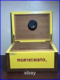 Montecristo Humidor Measures 10 L x 7 3/4 W x 5 H Cigar Box Limited Edition