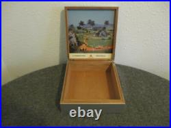 Montecristo Signed Cigar Box Michel Delacroix Wood 2006 La Campagne Cubaire
