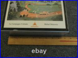 Montecristo Signed Cigar Box Michel Delacroix Wood 2006 La Campagne Cubaire