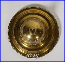 Mottahedeh tobacco brass canister plaque metal mark