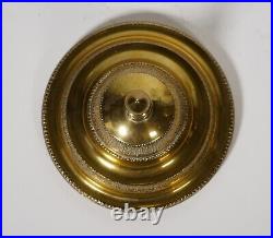 Mottahedeh tobacco brass canister plaque metal mark