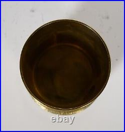 Mottahedeh tobacco brass canister plaque metal mark