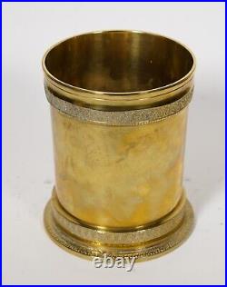 Mottahedeh tobacco brass canister plaque metal mark