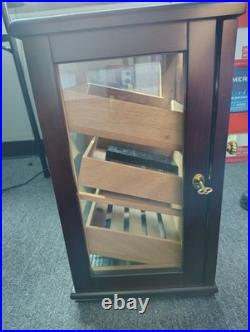 Mr. Flavor Cigar Humidor Brown Cabinet