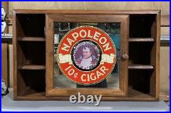 Napoleon Cigar 1974 Solid Wood Advertising Cabinet Storage Powell & Goldstein