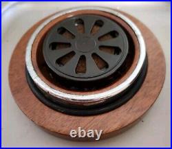 Nat Sherman Wood Humidor Tobacco Jar Cigar Pipe Rare Made In Italy